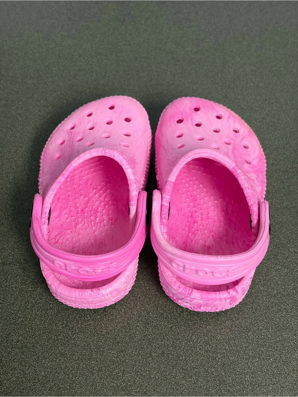 Pink Crocs Classic Watercolor Marbled Clog